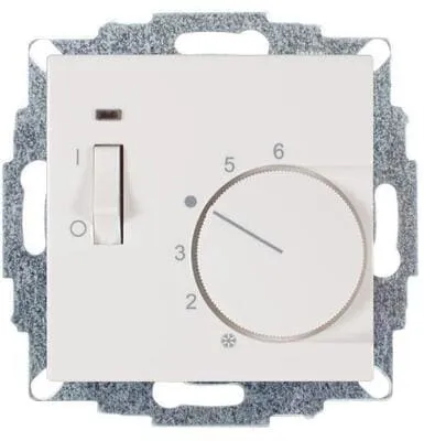 Halmburger RTR-5513 Raumtemperaturregler 230V - Zubehör für Klima & Heizen, Bimetall-Regler mit LED-Anzeige, Temperaturabsenkung und Berührungsschutz für optimale Heizungssteuerung.