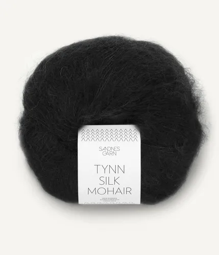 Produktbild SANDNES TYNN SILK MOHAIR Strickgarn Wolle (1099 - Schwarz)
