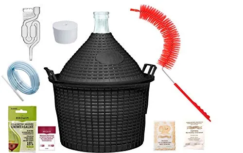 15L Weinset Glasballon mit Zubehör von Biowin