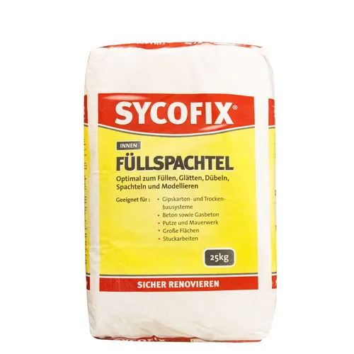 Sycofix Füllspachtel innen 25kg, Spachtelmasse, Gipsspachtel, Wandspachtel
