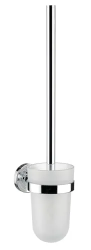 Emco Polo Bürstengarnitur Glasteil satiniert, Chrom von Emco