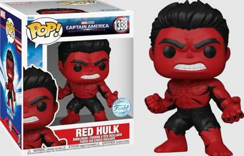 Captain America: Brave New World Super Sized POP! Marvel Figur Red Hulk - Aufstellfigur des Red Hulk, detailreich gestaltet und perfekt für Sammler und Marvel-Fans.