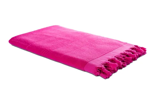 Carenesse Badetuch 2in1 Hamamtuch 90x190 cm pink in pink von Carenesse