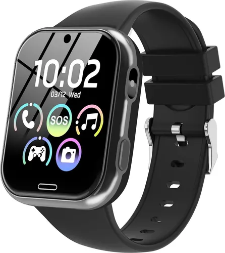 ModaWin H96 Kinder Smartwatch mit Fitness Tracking - Vielseitige Smartwatch für Kinder mit Sportmodi, Schrittzähler und Schlafanalyse. Robuster HD-Bildschirm mit zusätzlichem Schutz, ideal für den aktiven Alltag. Unabhängig nutzbar, fördert Selbstständigkeit und gesundes Zeitmanagement.