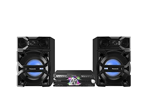 Panasonic SC-MAX3500EK High Power Audiosystem - Kompaktanlage mit 2400W, kraftvollem Bass und kabelloser TV-Audioübertragung für ein beeindruckendes Klangerlebnis. Ideal für Partys und Karaoke mit DJ-Jukebox-Funktion.
