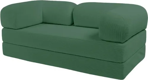 Modulare Schlafsofa 2 Personen aus Cord BANANAIR 90x180 cm grün