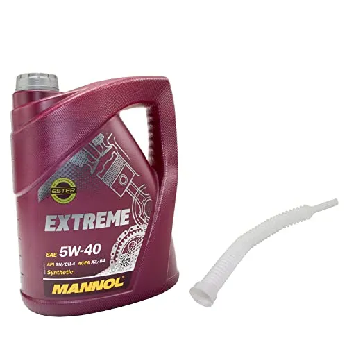 Motoröl Motor Öl MANNOL Extreme 5W-40 API SN/CH-4 5 Liter mit Ausgießer
