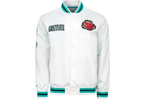 City Lightweight Satin Jacke Vancouver Grizzlies - XL - Hochwertige Baseball-Jacke für Herren in Größe XL, ideal für sportliche Freizeitaktivitäten. Gefüttert und aus leichtem Polyester, bietet sie Komfort und Stil in der Sommerzeit.