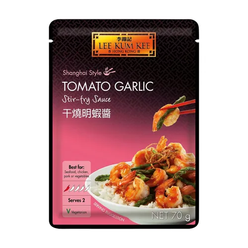 Lee Kum Kee Tomate-Knoblauch Wok-Sauce für Garnelen, 70 g
