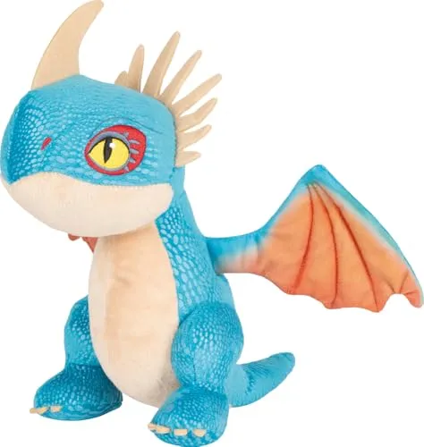 Schmidt Spiele Plüsch Stofftier Dragons Tödlicher Nadder 27 cm - Kuscheltiere, detailreicher und waschbarer Plüschdrache aus DreamWorks, ideal zum Sammeln und Kuscheln für kleine Drachenfreunde.