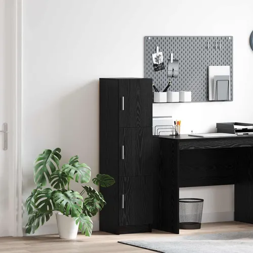 vidaXL Schwarzes Eichen-Sideboard von vidaXL