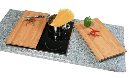 Kesper Schneide- und Abdeckplatte Schneide- und Abdeckplatte Bambus 50 x 28 x 4 cm, Bambus