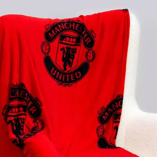 Manchester United FC Fleece Decke Groß Sofabett Überwurf Fußball Kids Badezimmer
