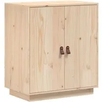 vidaXL Sideboard Schrank aus Kiefernholz - Kommode aus massivem Kiefernholz mit 3 Fächern für optimalen Stauraum und rustikaler Optik, ideal für Wohnzimmer oder Flur.
