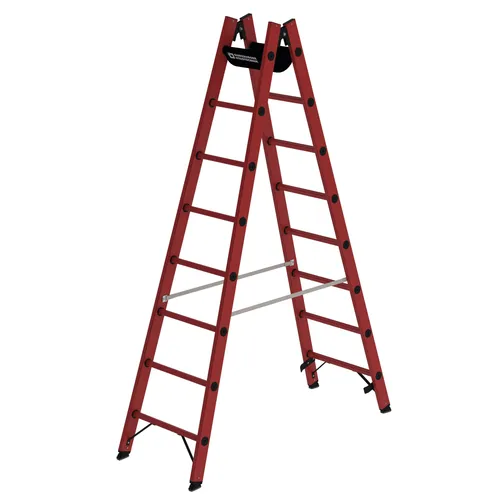 Stehleiter 2x8 Sprossen GFK