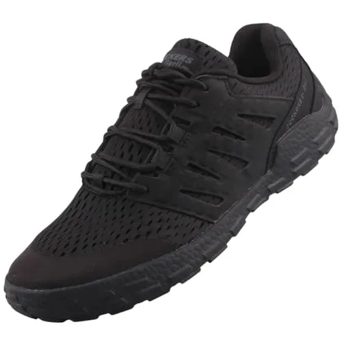 Dockers by Gerli Herren Sneaker Allblack EU 42 - Herren-Sneaker aus luftigen Meshmaterial mit herausnehmbarer Decksohle für optimalen Komfort und individuelle Anpassung.