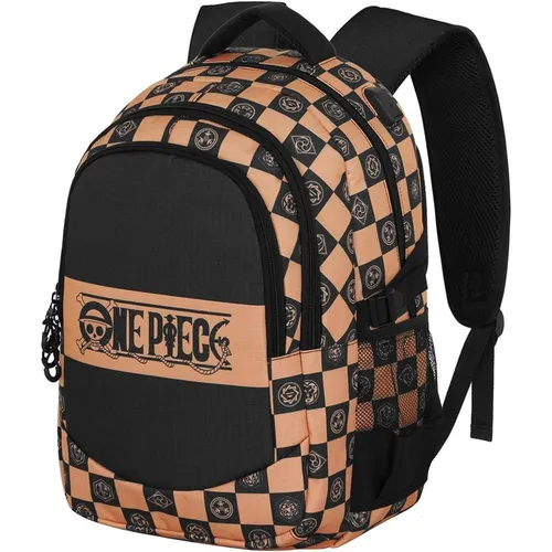 Karactermania One Piece Chess Plus Running Rucksack Braun - Stylischer Rucksack für One Piece-Fans, 44x34x21cm, mit großem Fassungsvermögen, gepolstertem Fach für Geräte und USB-Port für mobiles Laden.