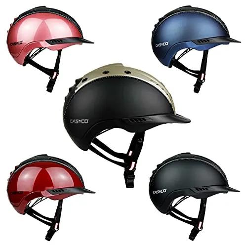 Casco Reithelm MISTRALL-2 Edition rosé/schwarz Struktur M-L (58-60cm)