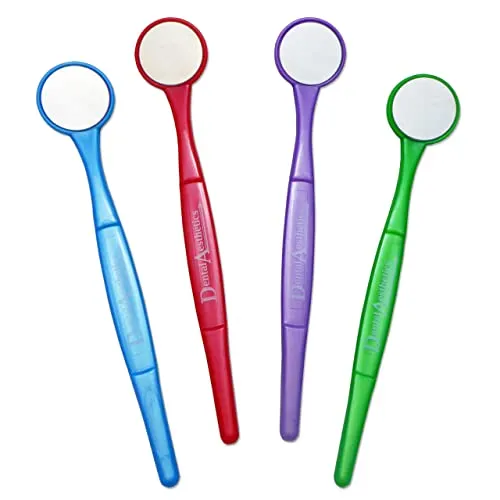 Dental-Mundspiegel – Zahnpflege (1 von jeder Farbe) 4 x von Dental Aesthetics