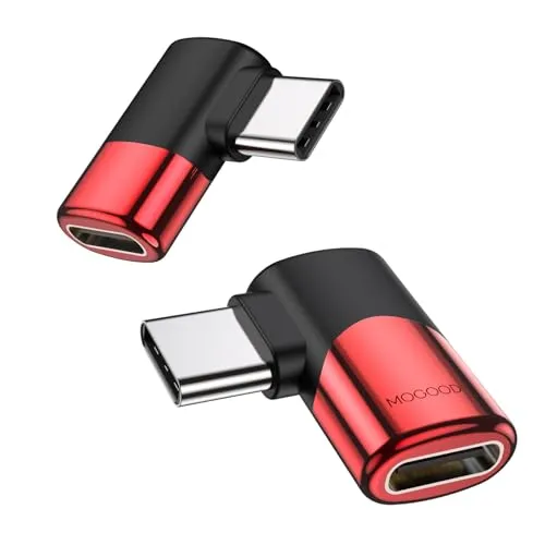 MOGOOD USB C 90 Grad Adapter C männlich zu C weiblich