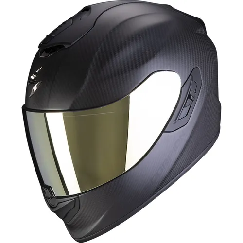 Scorpion EXO 1400 Evo II Carbon Air Integralhelm XS - Matt Carbon - Motorradhelm mit leichtem Kohlefaser-Material, optimaler Belüftung und integrierter Sonnenblende. Ideal für ATV, Quad und Motocross.