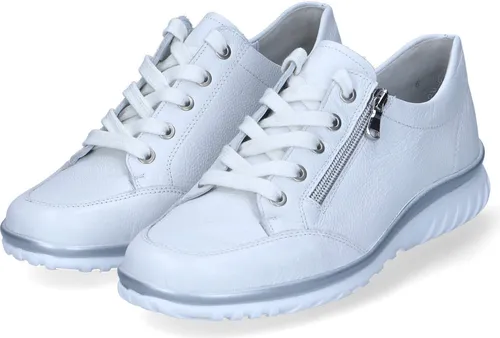 Semler Damen Lena Sneaker - Komfortabler Schnürschuh in Weiß, 37.5 EU - Damen-Sneaker mit variofußbett für optimalen Tragekomfort und stilvolles Design.
