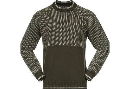 Bergans Alvdal Wool Jumper für Herren - Vielseitiger Wollpullover aus 100% Merinowolle für optimalen Komfort und Temperaturregulierung. Ideal für jeden Anlass, verbindet Funktionalität mit zeitlosem Stil.