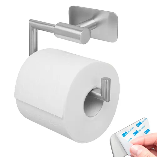 bremermann Bad-Serie PIAZZA TAPE Toilettenpapierhalter selbstklebend Edelstahl