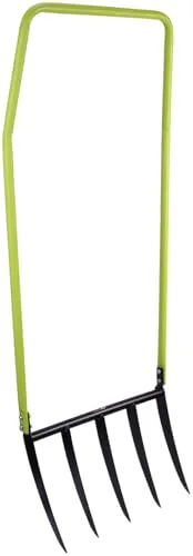 Royal Gardineer Gartenforke: Grabegabel zum Tiefenlockern, rückenschonend, 5 Zinken mit 30 cm Länge (Bodenlockerungs Gartengeräte, Gartengeräte für Gemüsebeet)