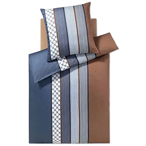 JOOP! Bettwäsche Cornflower Stripes Deep Ocean in blau von JOOP!