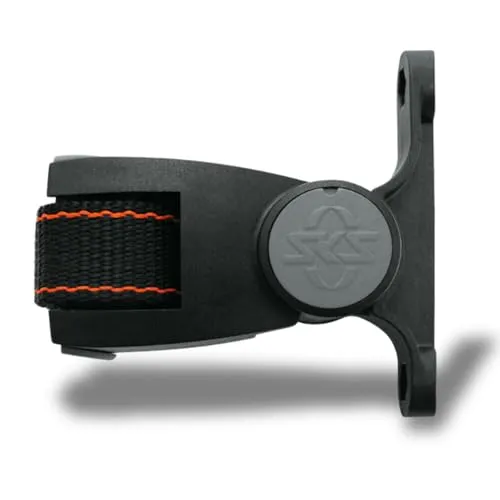 SKS Adapter für Trinkflaschenhalter - Flaschenhalter Adapter in Schwarz, einfaches Quick-Release System für schnelle Befestigung an der Vorderseite des Fahrrads.