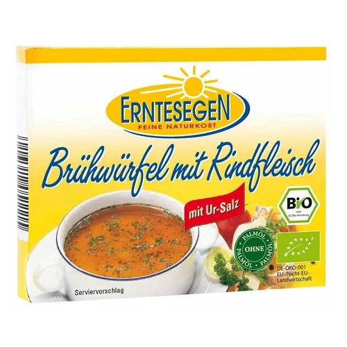 Rinderbrühe - Brühwürfel 72g | ERNTESEGEN
