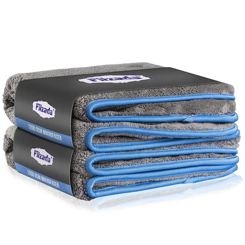 ® 2X Lackschonendes Mikrofasertuch Auto Mit 1200 GSM - Unfassbare Saugkraft U...
