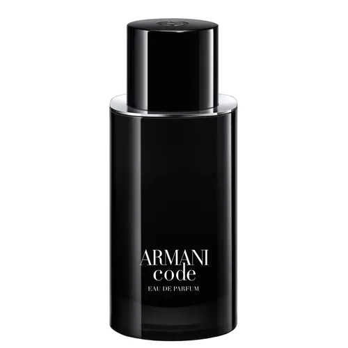 Giorgio Armani Armani Code Eau de Parfum 75 ml - Eau de Parfum Spray mit facettenreichem Fougère-Duft, vereint Nachhaltigkeit und Luxus in einer nachfüllbaren Flasche. Erleben Sie die exquisite Komposition aus Muskatnuss und Tonkabohne.