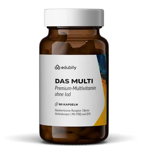 edubily® Das Multi – Premium Multivitamin Kapseln mit 19 Mikronährstoffen