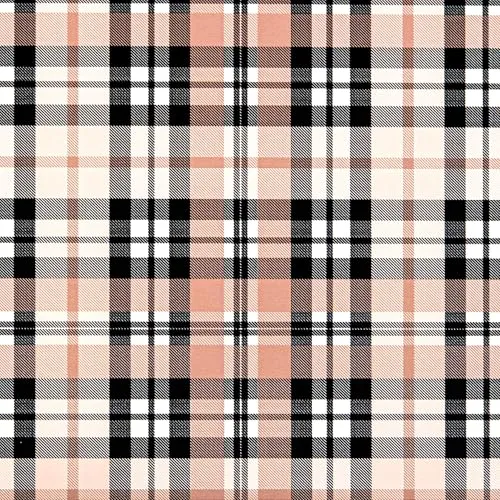 Geschenkpapier 70cm x 2m Rolle Schottenkaro - Geschenkpapierrolle mit Weihnachtsmotiv - Weihnachtsgeschenkpapier mit Tartanmuster für Weihnachten - Weihnachtspapier klassisch kariert Braun Beige