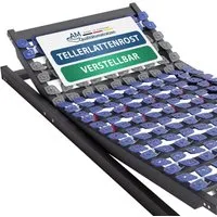 AM Qualitätsmatratzen Premium 7-Zonen Tellerlattenrost 80x200 cm - Hochwertiger 7-Zonen Lattenrost mit punktelastischen Tellerelementen für optimale Anpassung an jede Körperkontur. Kopf- und Fußteil verstellbar, ideal für verschiedene Matratzenarten.