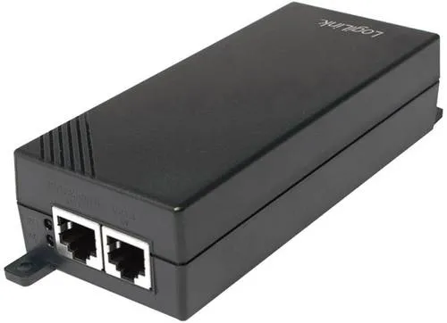 LogiLink PoE-Injektor POE004, Gigabit-Ethernet für PoE-Geräte - PoE-Adapter für Geräte mit bis zu 30 Watt Leistung, automatische Erkennung und 2 Gigabit-Ports für schnelle Datenübertragung. Ideal für effiziente Netzwerkinstallationen.