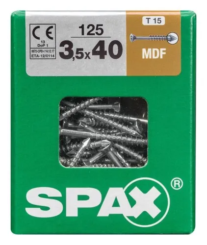 Spax Faserplattenschrauben 3.5 x 40 mm TX 15 - 125 Stk.  Schraube