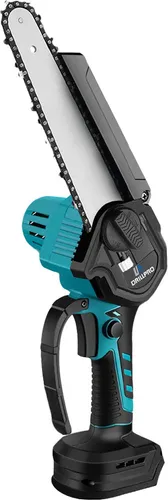 Drillpro 8'' Bürstenlose Elektrische Kettensäge - Kraftvolle, kabellose Kettensäge mit ergonomischem Design für komfortables Arbeiten. Ideal für Gartenarbeiten und Holzschnitt. Inklusive bis zu 2 Akkus für flexiblen Einsatz.