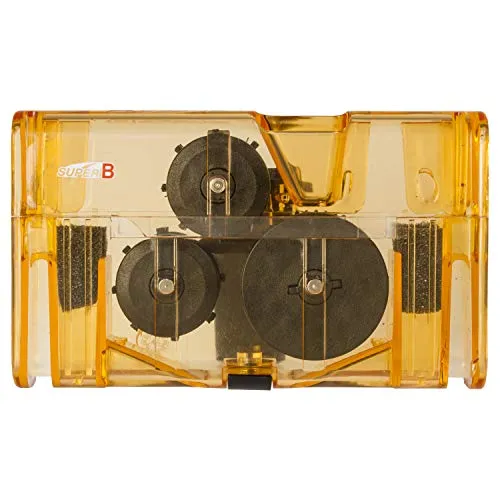 SuperB Fahrrad Kettenreinigungsgerät für alle Kettenschaltungen Keine Demontage nötig mit 3 kugelgelagerten Reinigungsbürsten einfache und schnelle 3D-Reinigung