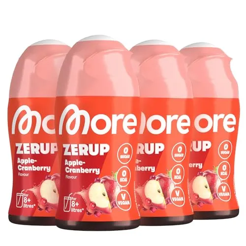 MORE Zerup Apple Cranberry, 4 x 65 ml von MORE NUTRITION