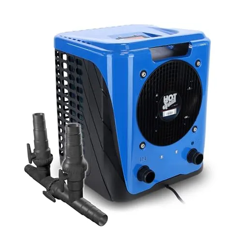 Paradies Pool Wärmepumpe Mini Plug and Play Hot Splash 3,35 kW inkl. Bypass, bis 12 m³ Heizung Wassererwärmung Titan Wärmetauscher steckerfertig