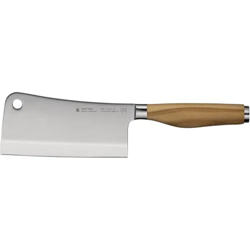 WMF Grand Wood Chinesisches Hackmesser 29 cm - Kochmesser mit handgeschmiedeter Klinge aus Spezialklingenstahl und ergonomischem Olivenholzgriff für perfekten Halt und überragende Schärfe.