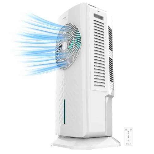 Cecotec Verdunstungskühler EnergySilence 3500 Cool Compact - Ventilator mit 3,5L Tank, 65W Leistung und 70º Oszillation für optimale Frische, ideal für jeden Raum.