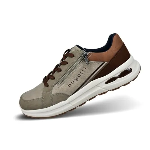 Bugatti Herren Schnürer 321 ASL01 - Taupe, Größe 46 - Herren-Schnürhalbschuhe mit modernem Design und optimalem Tragekomfort, perfekt für den Alltag oder besondere Anlässe.