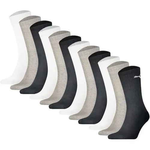 PUMA Unisex Sportsocken, 12er Pack - Komfortable Sport Crew Socken - Moderne PUMA Tennissocken im praktischen 12er Pack. Gepolsterte Sohle und flache Zehennähte bieten hohen Tragekomfort. Ideal für Sport und Freizeit. Entdecke unser breites Sortiment an hochwertiger Sportbekleidung und -artikeln!