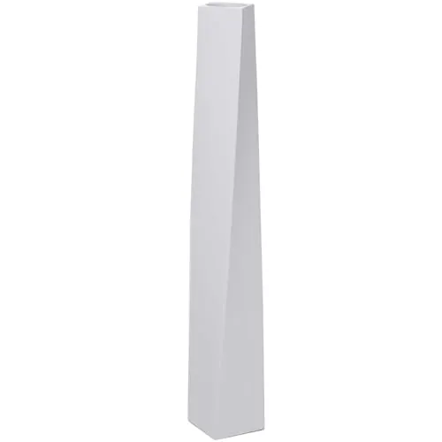 VIVANNO Bodenwindlicht Fiberglas HYDRON Säule - Weiß Matt (1 St) - Elegantes Windlicht in Weiß Matt, ideal für Deko-Zweige oder als stilvoller Kerzenständer. Perfekt für Ihr Interieur und sorgt für stimmungsvolle Beleuchtung!