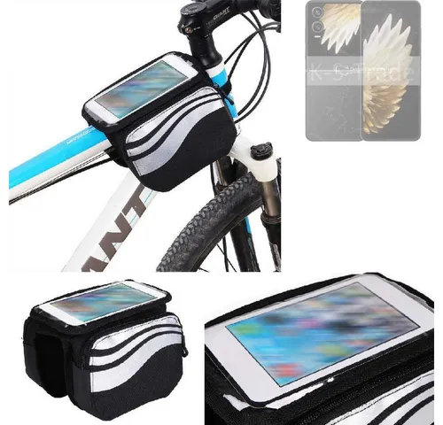 K-S-Trade Handyhülle für Tecno Phantom V Flip2, Rahmentasche Fahrrad-Halterung Rahmenhalterung Fahrrad