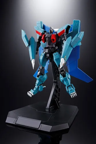Gx-94 Dancouga Black Wing 18cm Soul Of Chogokin - Detailreiche Bandai Tamashii Nations Figur, ideal für Sammler und Fans, mit beeindruckender Verarbeitungsqualität und Beweglichkeit.